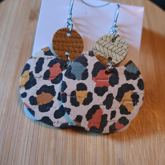 Multicolored Leopard Earring
