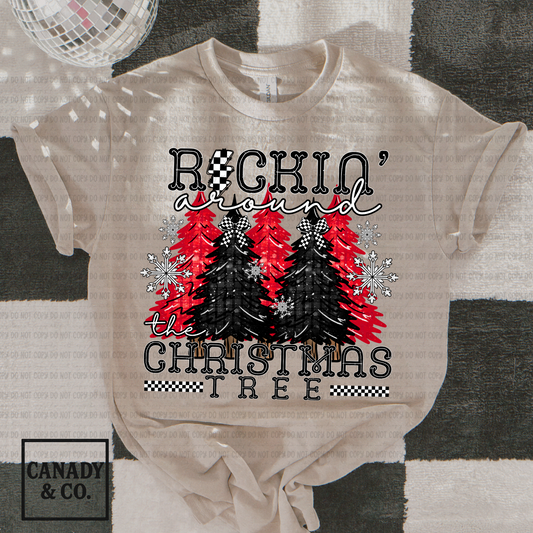 Rockin Around The Christmas Tree Red Black