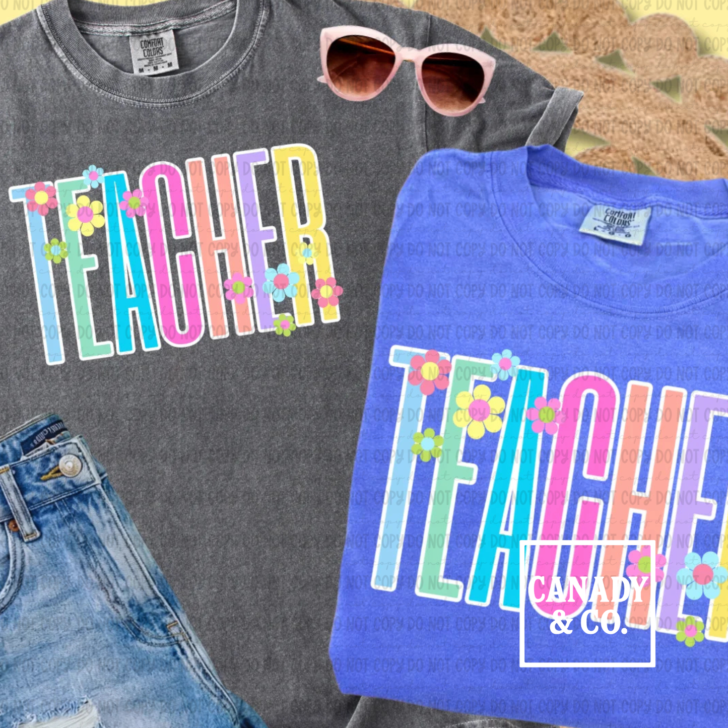 Pastel Floral Teacher