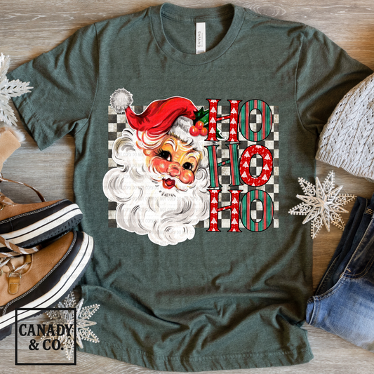 Ho Ho Ho Checkered Santa