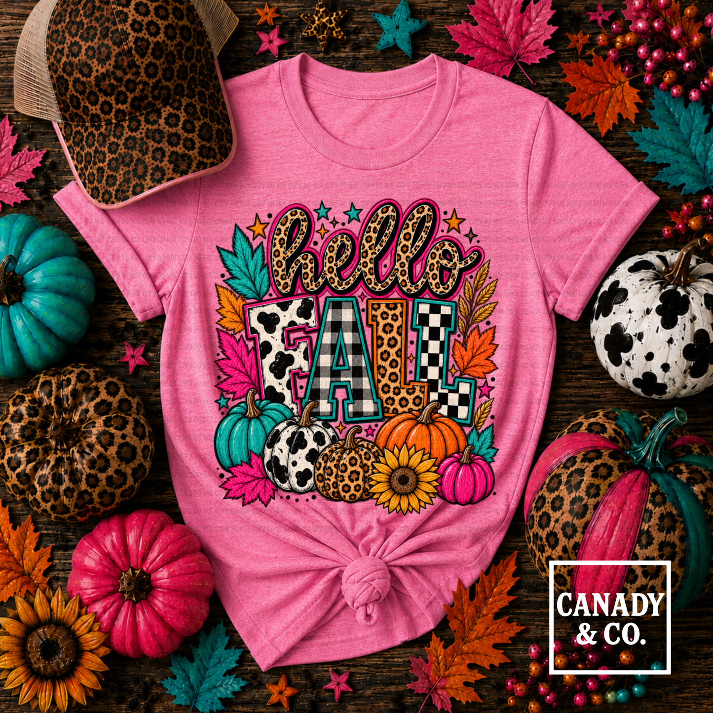 Neon Hello Fall