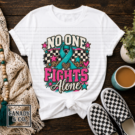 No One Fights Alone Teal