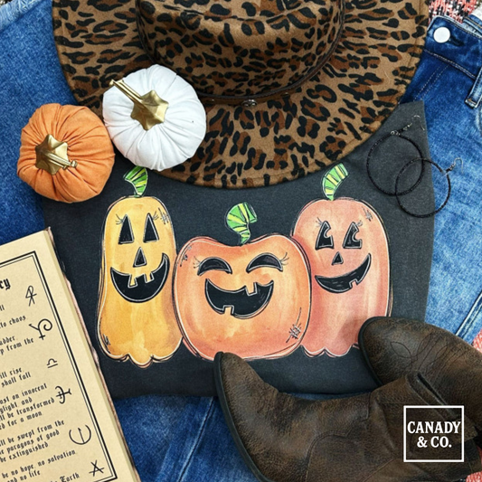 Three Pumpkins