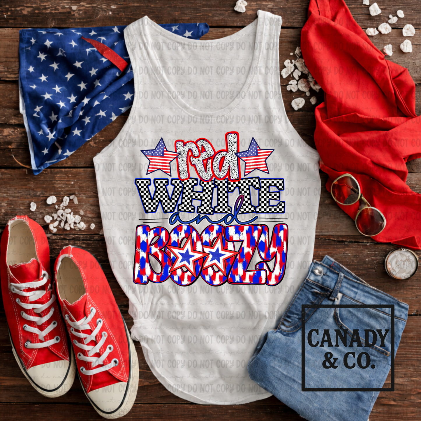 Red White and Boozy Graphic T Shirt