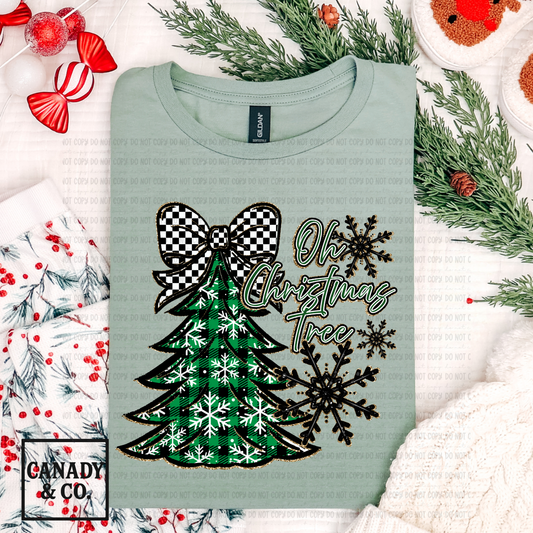 Christmas Tree Bow Green