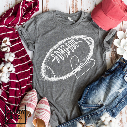 Football Sketch Heart