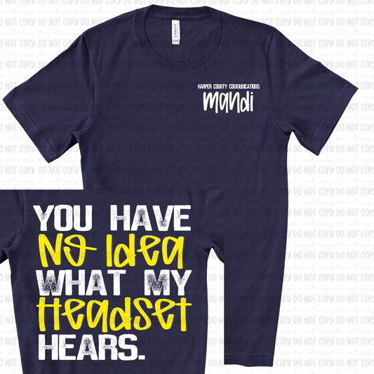 My Head Set White Text