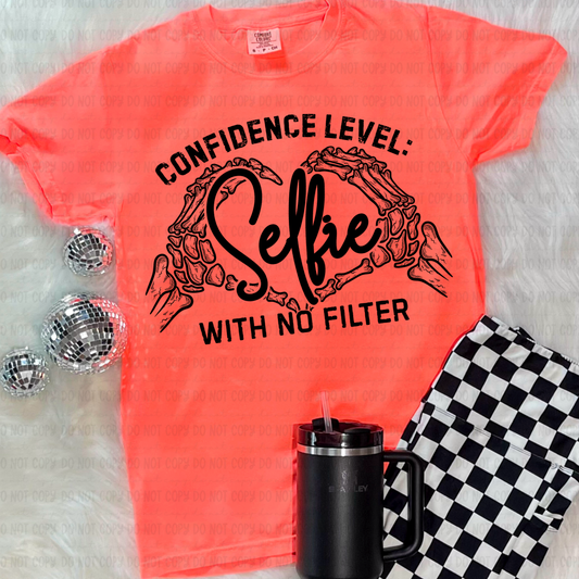 Selfie With No Filter - Black Print