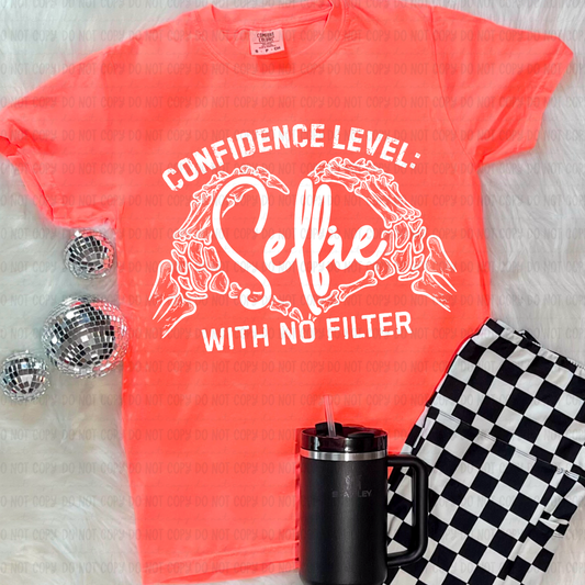 Selfie With No Filter  - White Print